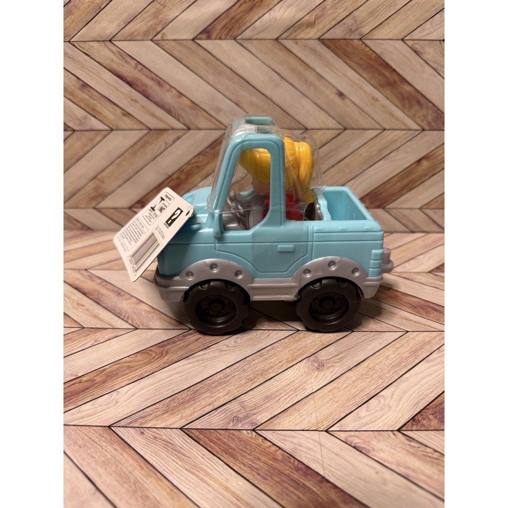 Fisher Price Little People Blue Pick Up Truck Jeep Help A Friend W/figure - Picture 3 of 7